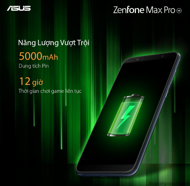 Asus Zenfone Max Pro M1 có viên pin 5000 mAh