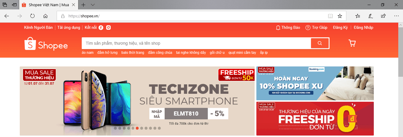 Hướng dẫn đăng ký tài khoản Shopee