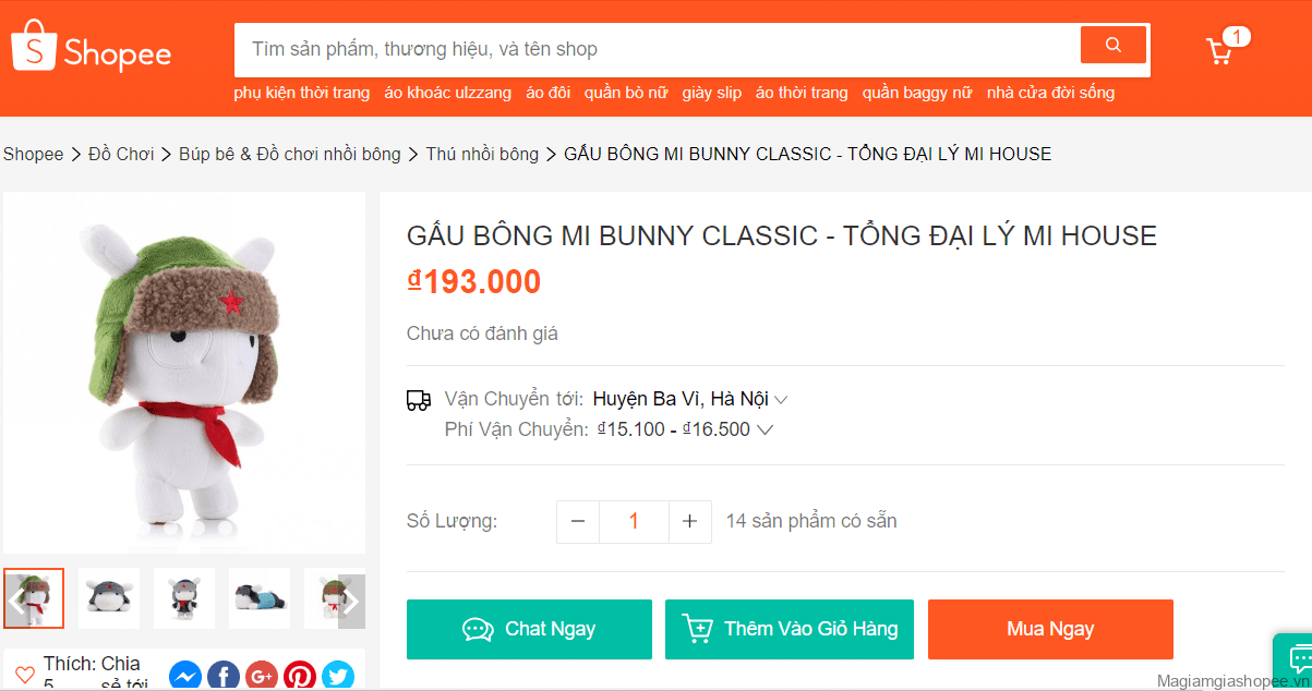 Chọn sản phẩm cho vào giỏ hàng để nhận khuyến mãi Shopee miễn phí vận chuyển giao hàng nhanh