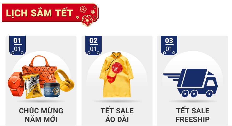 Lịch sắm tết Shopee 
