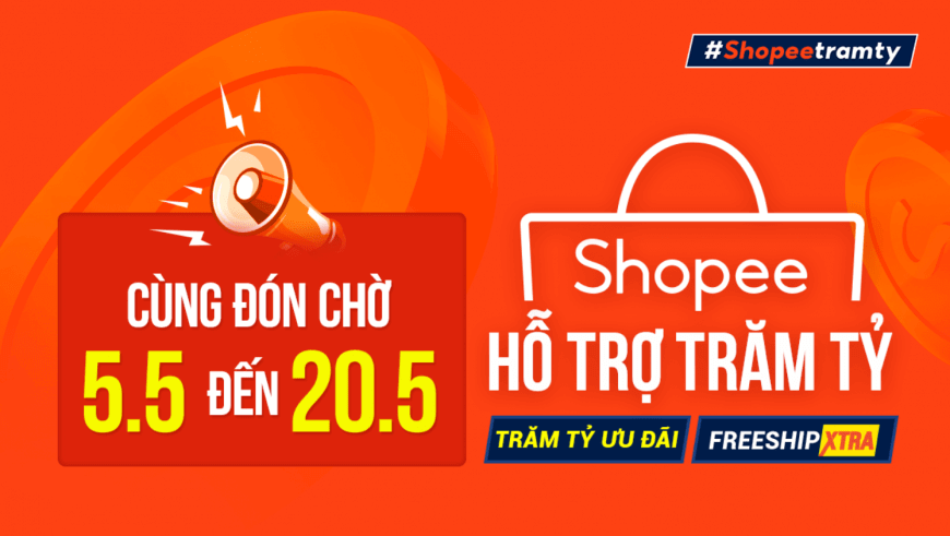 Chương trình khuyến mãi Shopee hỗ trợ trăm tỷ