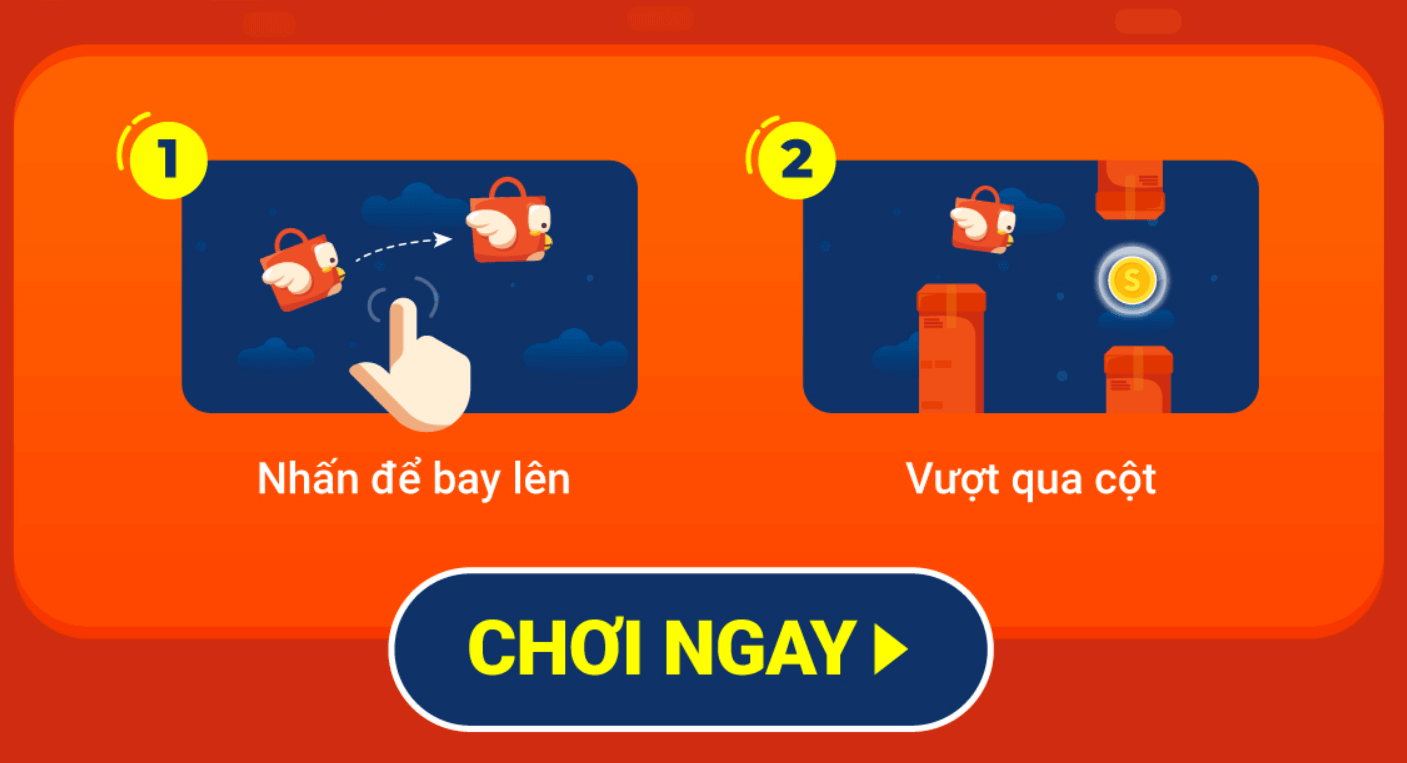 Cách chơi Bay cùng Shopee 