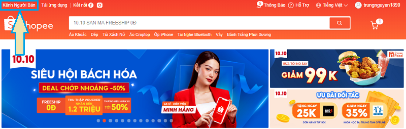 Hướng dẫn đăng ký bán hàng Shopee