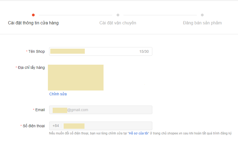 Hướng dẫn đăng ký bán hàng Shopee