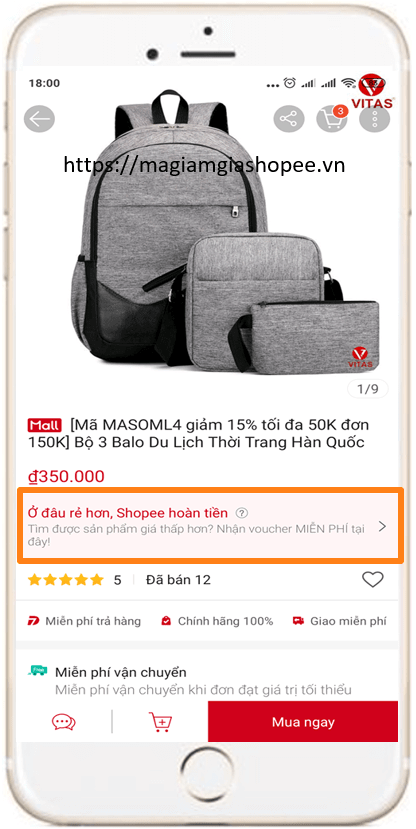 Hướng dẫn khiếu nại Rẻ Vô Địch Shopee