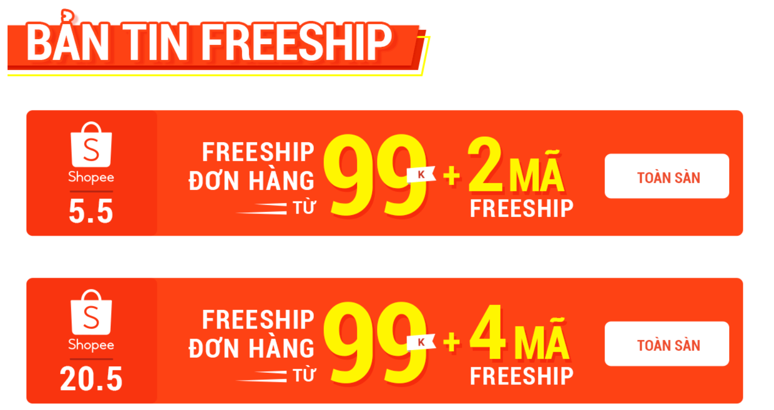 Shopee freeship trong chương trình hỗ trợ trăm tỷ