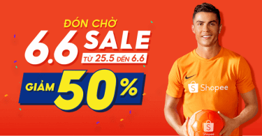 Shopee Sale Giữa Năm - Giảm Nửa Giá
