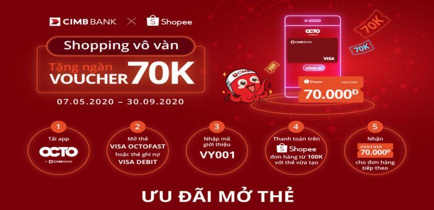 Hướng dẫn mở thẻ ảo CIMB