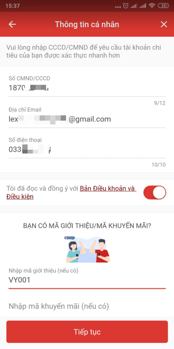 Hướng dẫn mở thẻ visa ảo OctoFast CIMB Bank