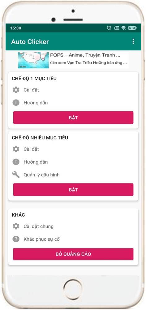 Hướng dẫn sử dụng auto click trên điện thoại