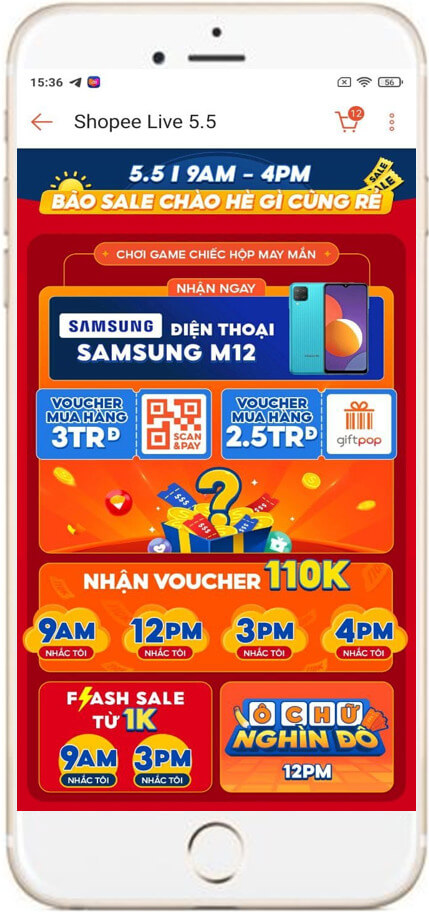 Cách dùng Auto Click săn mã live Shopee