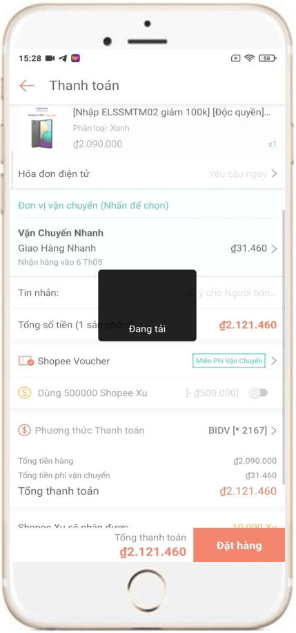 Cách dùng Auto Click săn mã live Shopee