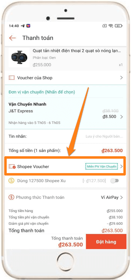 Dùng Auto Click săn mã livestream Shopee