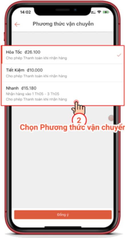 Shopee không cho chọn đơn vị vận chuyển