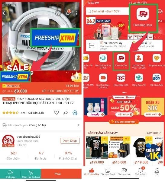 Lấy mã freeship đơn 0Đ