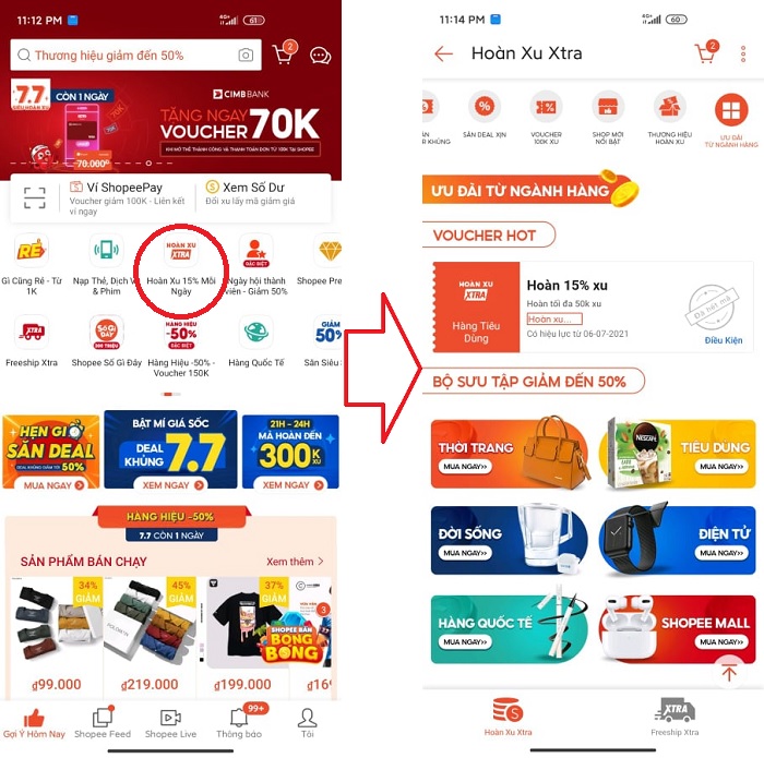 Mã hoàn xu Shopee là gì 