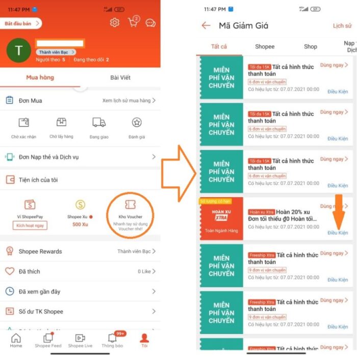 Mã hoàn xu Shopee là gì 