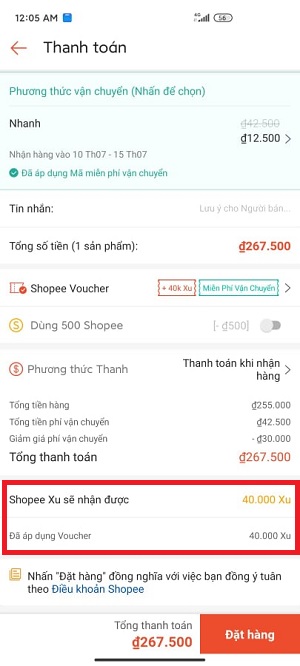 Mã hoàn xu Shopee là gì 