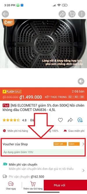 cách sử dụng Shop voucher trên Shopee