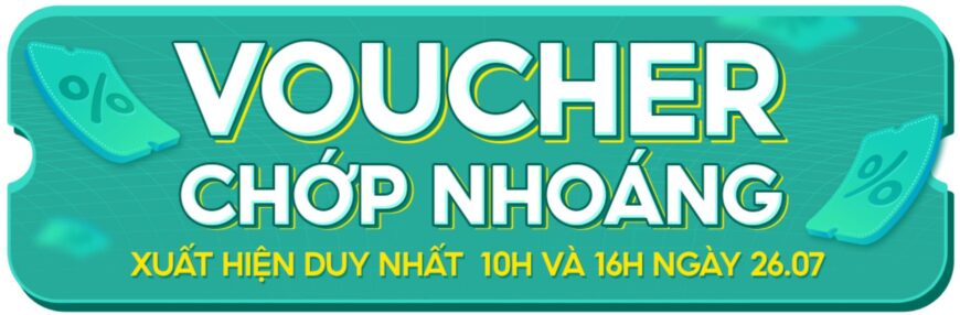 Shopee 26.7 voucher chớp nhoáng