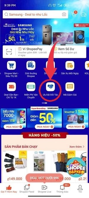 Ưu đãi thẻ tín dụng trên Shopee