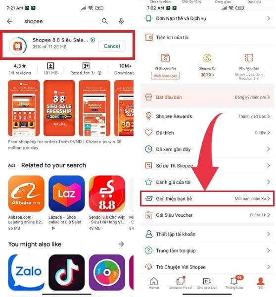 Giới thiệu tài khoản Shopee mới, nhận ngay 20K Shopee xu 