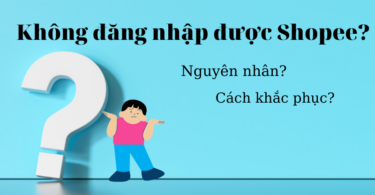 Không đăng nhập được Shopee