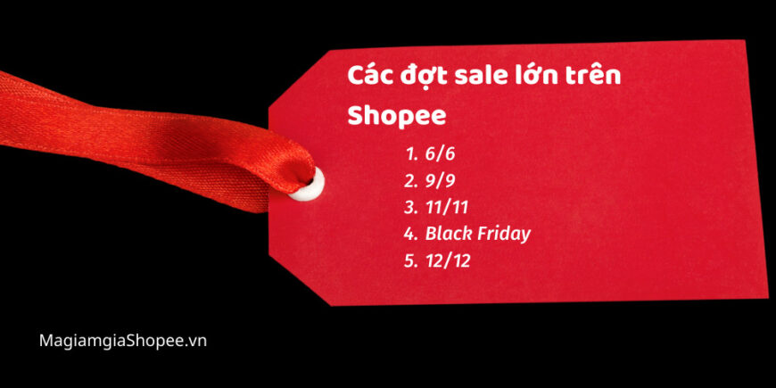Lịch sale lớn trên Shopee