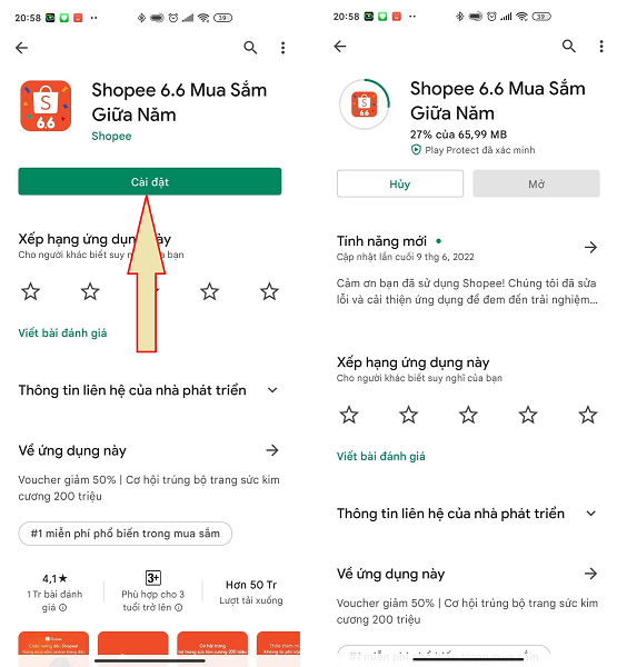 Cách tải ứng dụng Shopee trên điện thoại 