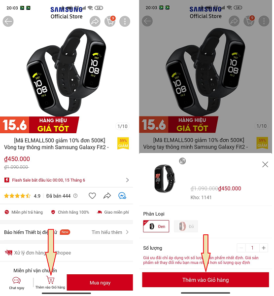 Không thể thanh toán COD Shopee 