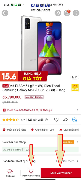Thanh toán Shopee bằng ATM 