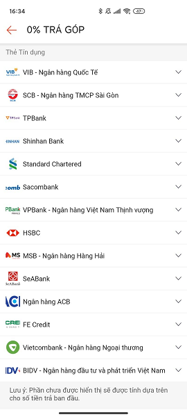 Cách mua hàng trả góp trên Shopee