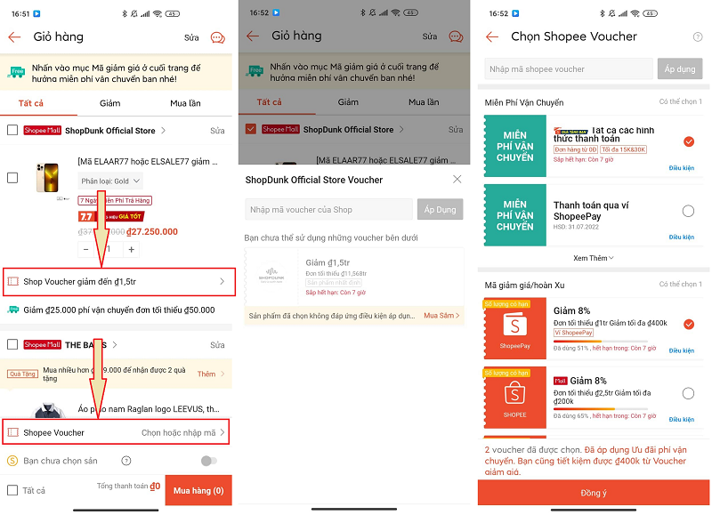 Cách mua hàng trả góp trên Shopee 