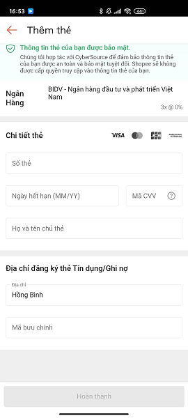 Cách mua hàng trả góp trên Shopee 