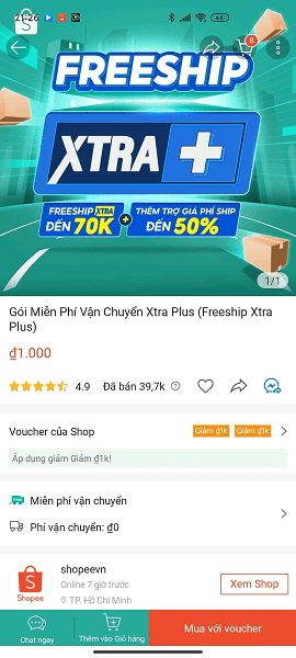 Freeship Xtra Plus