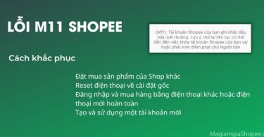 Lỗi M11 Shopee