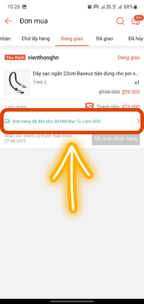 cách tra mã vận đơn Shopee