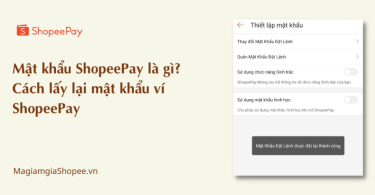 mật khẩu ví Shopeepay