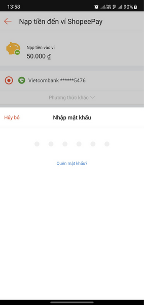 mật khẩu ví shopeepay là gì