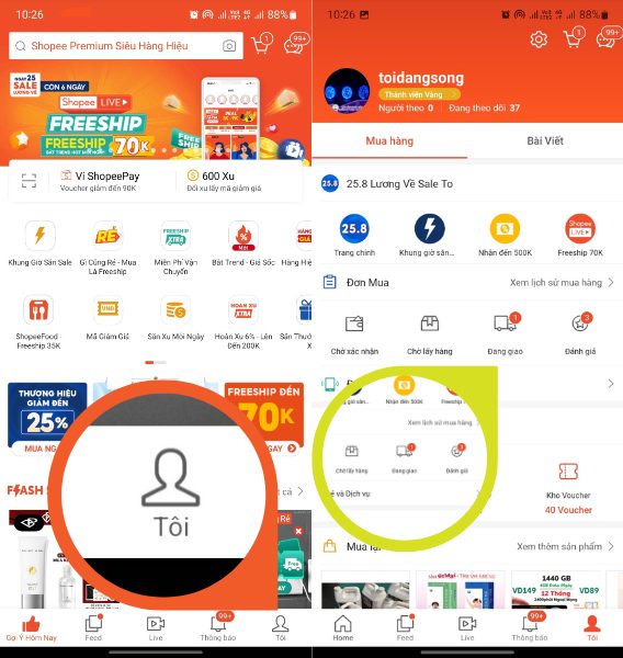 tra mã vận đơn shopee