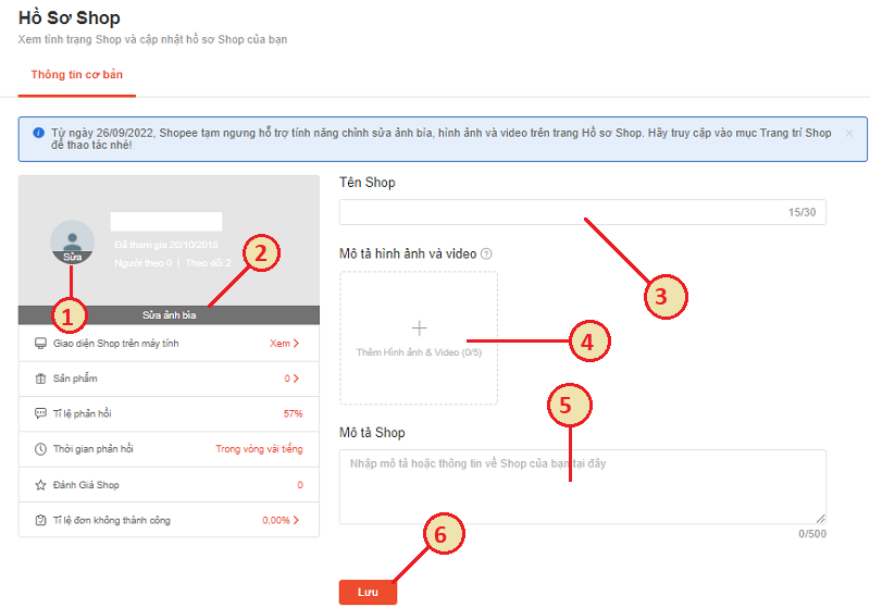 Cách thiết lập Shop trên Shopee cho người mới