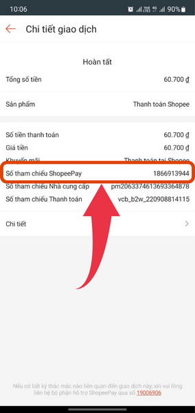 liên hệ shopeepay