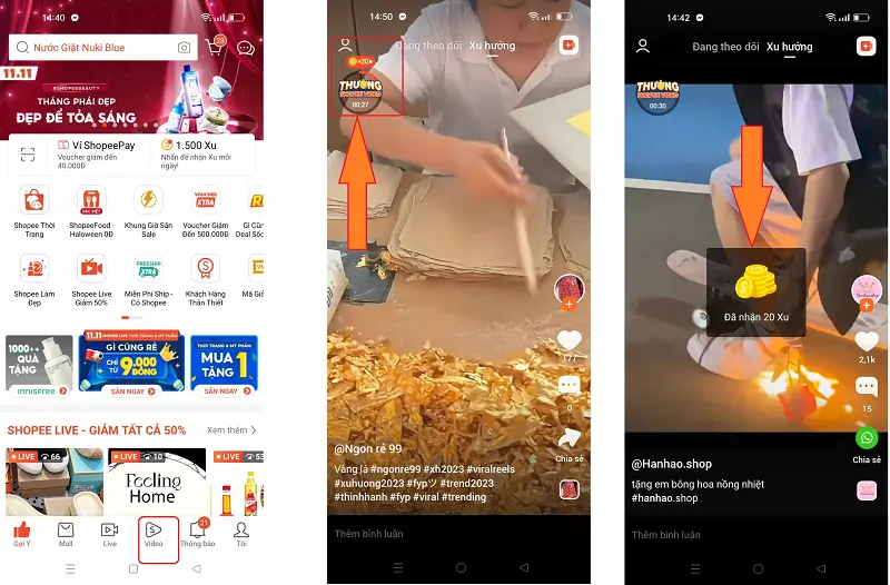 Cách kiếm shopee xu trên Shopee
