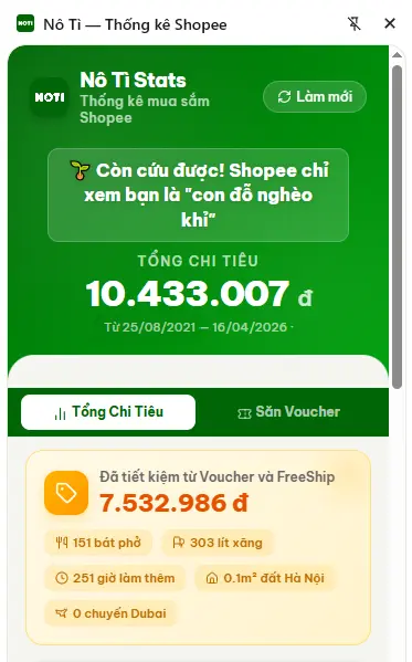 Cách xem tổng số tiền đã mua trên Shopee