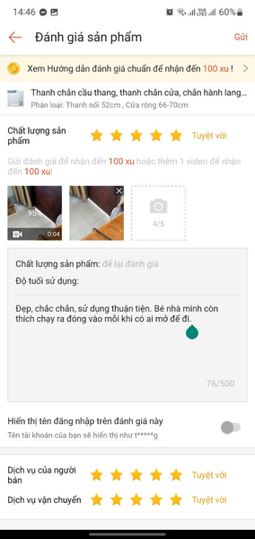 đánh giá sản phẩm kiếm xu trên shopee