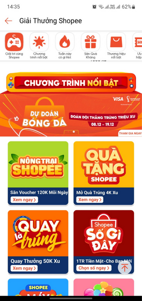 kiếm xu bằng shopee game