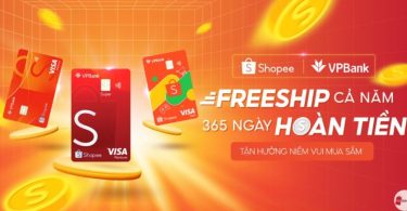 thẻ tín dụng vp bank shopee