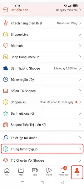Tổng đài Shopee