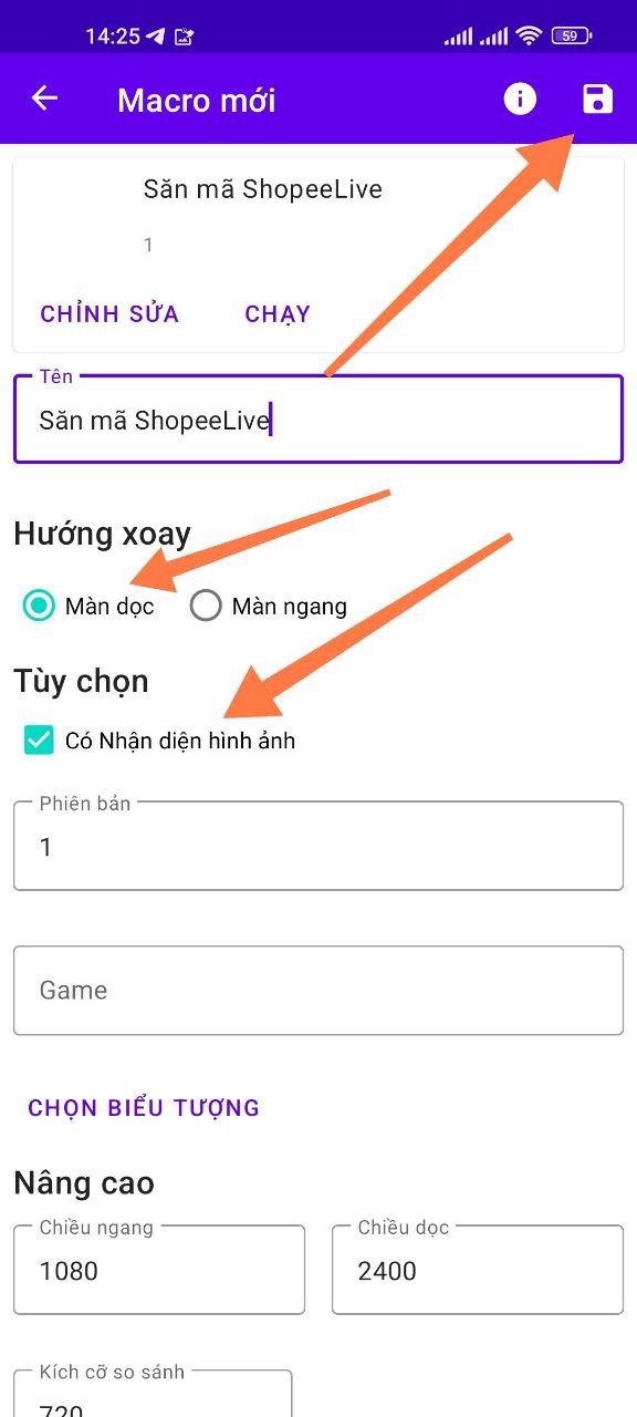 Cách dùng Macrorify săn mã Shopee