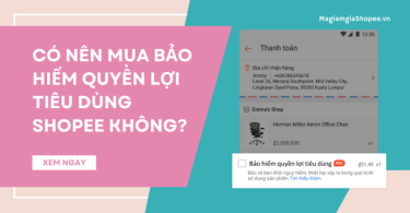 bảo hiểm quyền lợi tiêu dùng shopee